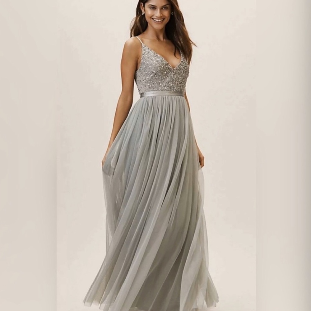 Anthropologie BHLDN Avery dress “misty morning”